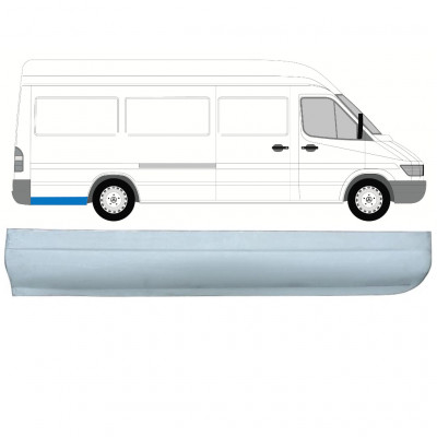 Painel de reparação da parte inferior do guarda-lamas traseiro para Mercedes Sprinter 1995- / LWB / Direito 8140
