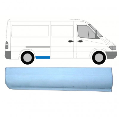 Painel de reparação da parte frontal inferior do guarda-lamas traseiro para Mercedes Sprinter 1995- / MWB / Direito 8142