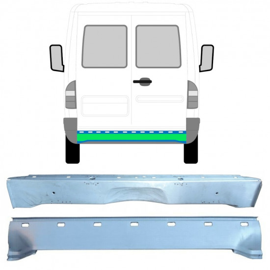 Painel de reparação traseira para Mercedes Sprinter 1995- / Conjunto 11707