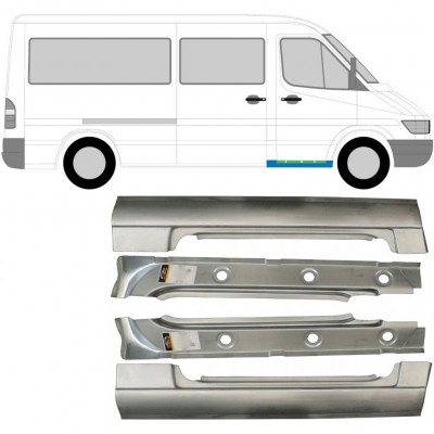 Painel de reparação interna e externa da soleira dianteira para Mercedes Sprinter 1995-2006 / Conjunto 10435