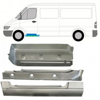 Painel de reparação interna da soleira com guarda-lamas e degrau dianteiro para Mercedes Sprinter 1995-2006 / Esquerdo / Conjunto 10530