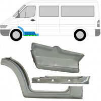 Painel de reparação interna da soleira com guarda-lamas e degrau dianteiro para Mercedes Sprinter 1995-2006 / Esquerdo / Conjunto 10522