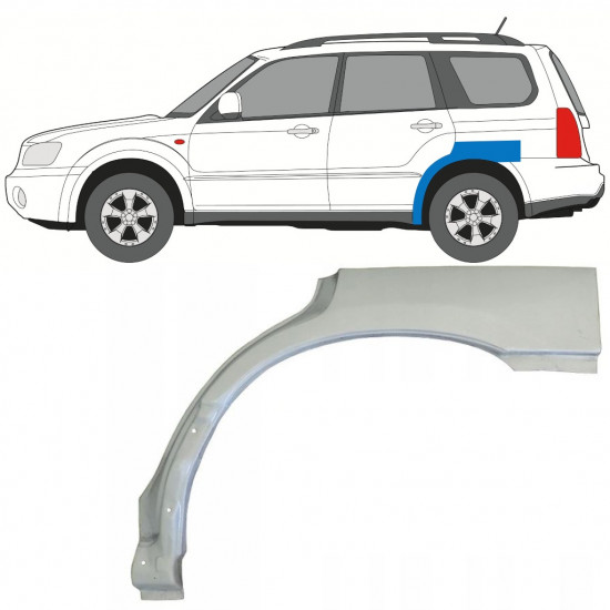 Painel de reparação do guarda-lamas traseiro para Subaru Forester Sg 2002-2008 / Esquerdo 5279