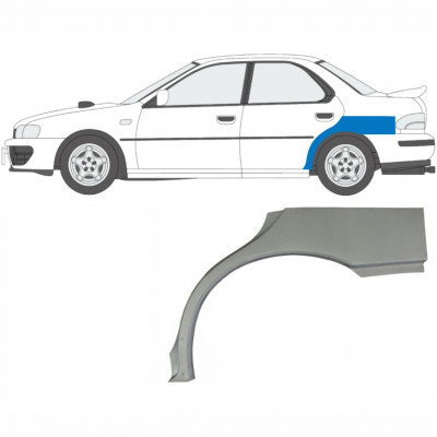 Painel de reparação do guarda-lamas traseiro para Subaru Impreza 1992-2000 / Esquerdo 5939