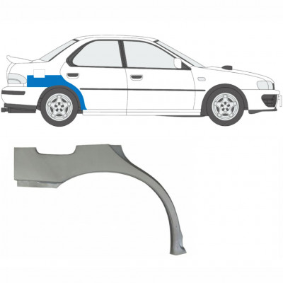 Painel de reparação do guarda-lamas traseiro para Subaru Impreza 1992-2000 / Direito 5940