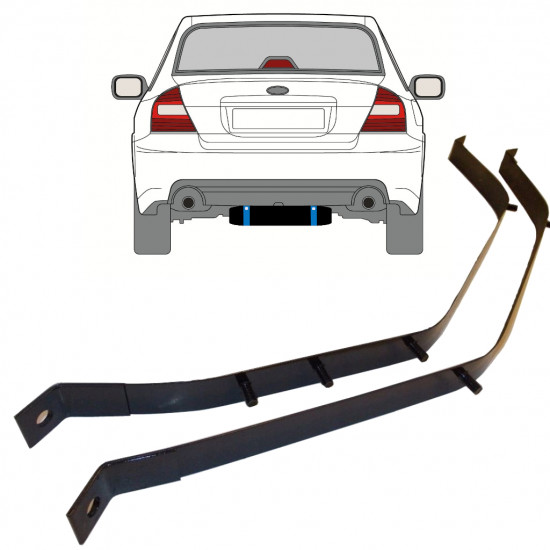 Abraçadeira do tanque de combustível para Subaru Legacy 2003-2009 9381