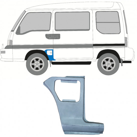 Painel de reparação do guarda-lamas dianteiro para Subaru Libero 1993-1998 / Esquerdo 8153