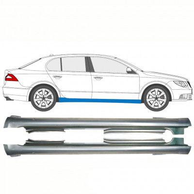 Painel de reparação da soleira para Skoda Superb 2008-2015 / Esquerda+Direita / Conjunto 10759