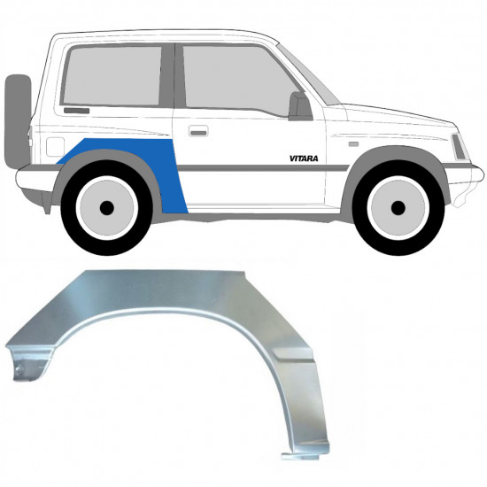 Painel de reparação do guarda-lamas traseiro para Suzuki Vitara 1988-1998 / Direito 7025