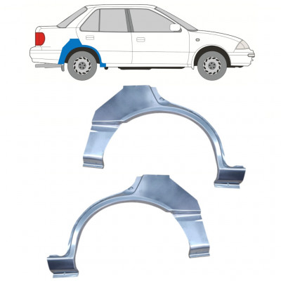 Painel de reparação do guarda-lamas traseiro para Suzuki Swift 1988-2004 / Esquerdo / Direito / Esquerdo / Direito / SEDAN 12769