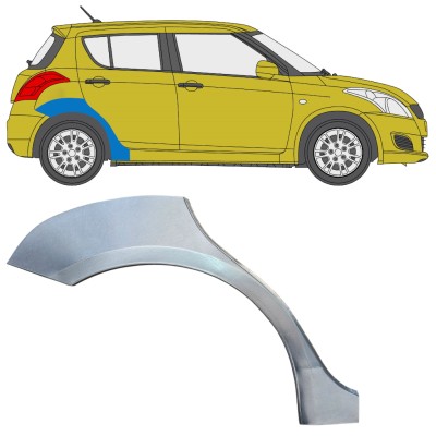 Painel de reparação do guarda-lamas traseiro para Suzuki Swift 2010-2017 / Direito 16364