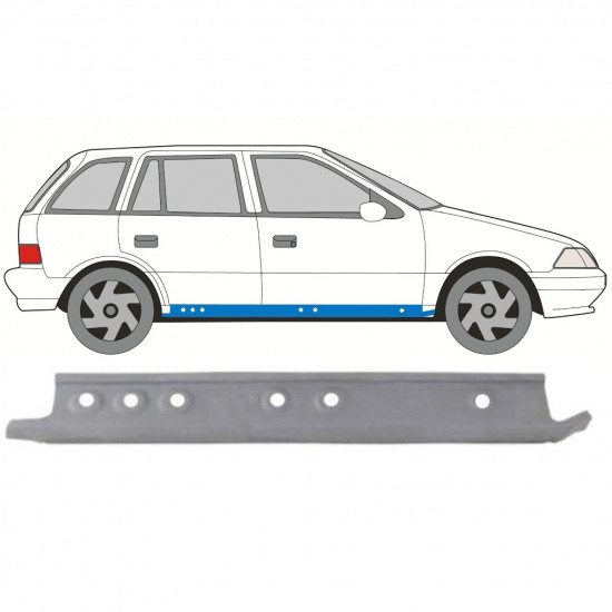 Painel de reparação interna da soleira para Suzuki Swift 1988-2004 / Direito 8158