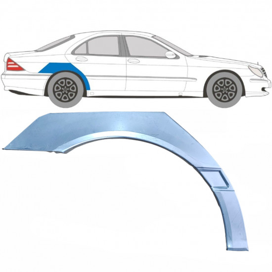 Painel de reparação do guarda-lamas traseiro para Mercedes S-class 1998-2005 / Direito 5097