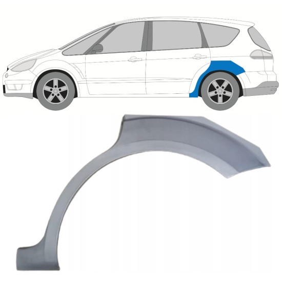 Painel de reparação do guarda-lamas traseiro para Ford S-MAX 2006-2015 / Esquerdo 15173