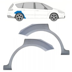Painel de reparação do guarda-lamas traseiro para Ford S-MAX 2006-2015 / Esquerda+Direita / Conjunto 15174
