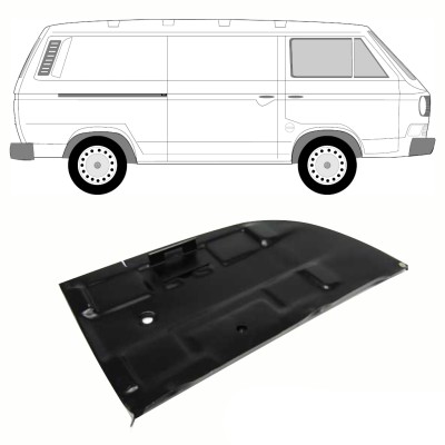 Painel de reparação da base da bateria para Volkswagen Transporter T3 1979-1992 10808