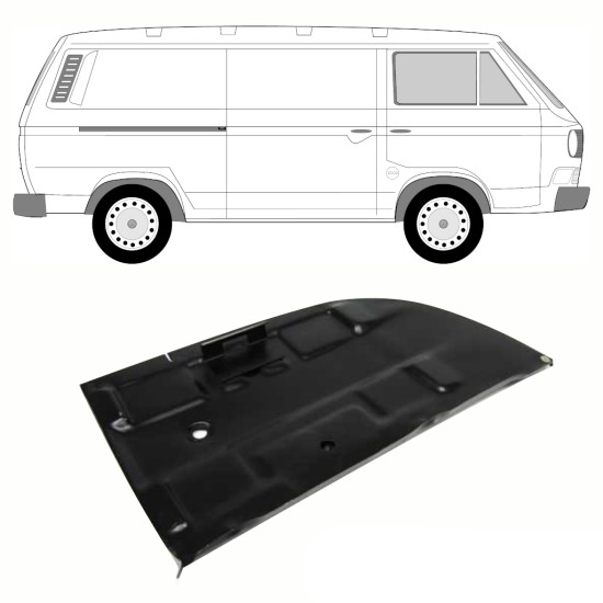 Painel de reparação da base da bateria para Volkswagen Transporter T3 1979-1992 10808