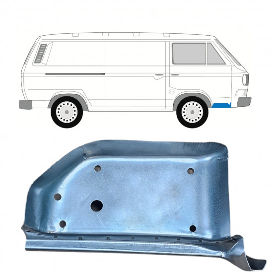 Painel de reparação do degrau dianteiro para VW Transporter T3 1979-1992 / Direito 8160