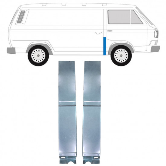 Painel de reparação do pilar para VW Transporter T3 1979-1992 / Conjunto 11627