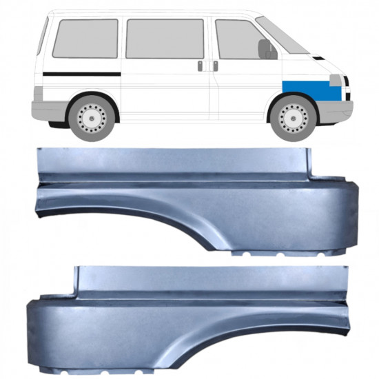 Painel de reparação do guarda-lamas dianteiro para VW Transporter T4 1990-2003 / Esquerda+Direita / Conjunto 10620