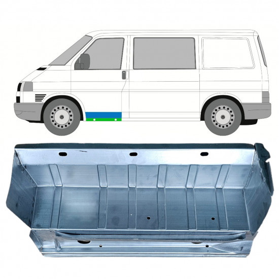 Painel de reparação interna do degrau da soleira dianteira para VW Transporter T4 1990-2003 / Esquerdo 9023