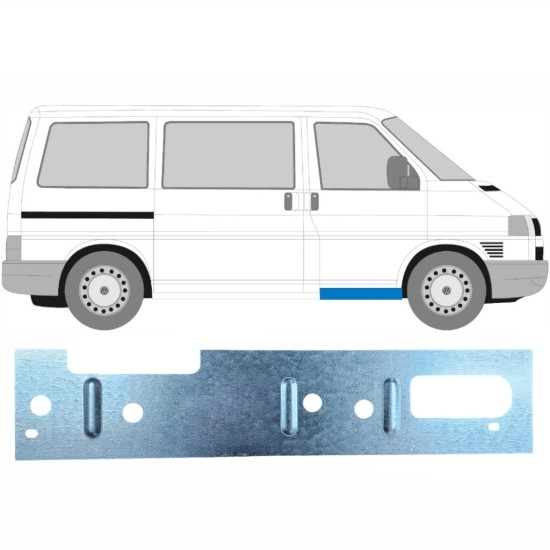 Painel de reparação interna da soleira da porta dianteira para Volkswagen Transporter T4 1990-2003 / Esquerda = Direita (simétrico) 17274