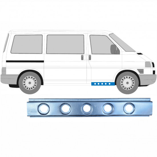 Painel de reparação interna da soleira para VW Transporter T4 1990-2003 / Esquerda = Direita (simétrico) 9093