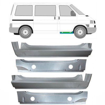 Painel de reparação interna e externa da soleira dianteira para Volkswagen Transporter T4 1990-2003 / Conjunto 9907