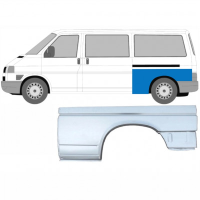 Painel de reparação do guarda-lamas traseiro para VW Transporter T4 1990-2003 / LWB / Esquerdo 7149