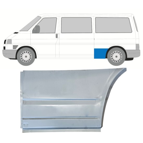 Painel de reparação do guarda-lamas traseiro para Volkswagen Transporter T4 1990-2003 / Esquerdo 15076 Painel de reparação do guarda-lamas traseiro para Volkswagen Transporter T4 1990-2003 / Esquerdo 15076