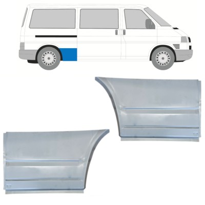 Painel de reparação do guarda-lamas traseiro para Volkswagen Transporter T4 1990-2003 / Esquerda+Direita / Conjunto 15077