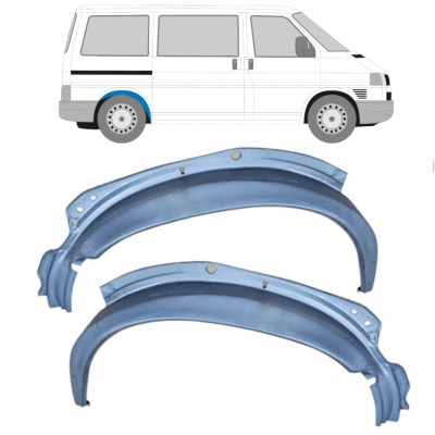 Painel de reparação interna do arco da roda traseira para VW Transporter T4 1990-2003 / Esquerda+Direita / Conjunto 10621