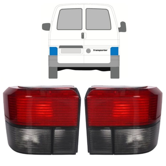 Luz traseira para Volkswagen Transporter T4 1990-2003 / Esquerda+Direita / Conjunto 9770