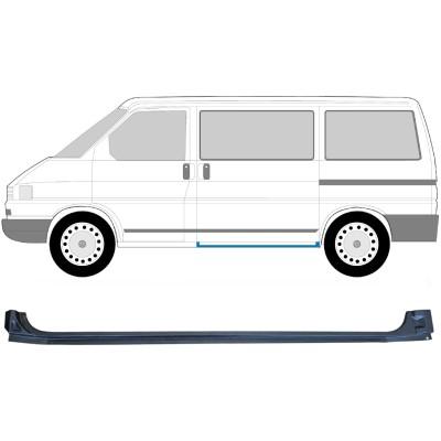 Painel de reparação da soleira da porta deslizante para Volkswagen Transporter T4 1990-2003 / Esquerdo 14581