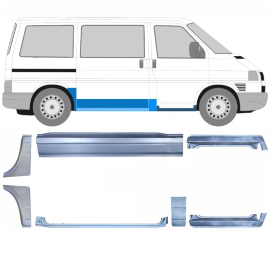 Kit de reparos para Volkswagen Transporter T4 1990-2003 / Esquerdo / Direito / 14700