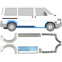 Painel de reparação da soleira com guarda-lamas dianteiro e traseiro para VW Transporter T4 1990-  / SWB / MWB / Conjunto 5983