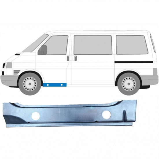 Painel de reparação interna da soleira da porta dianteira para VW Transporter T4 1990-2003 / Esquerdo 5360