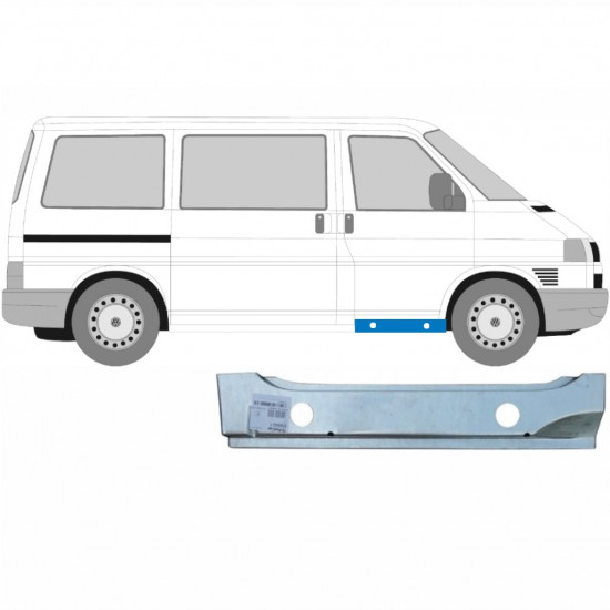 Painel de reparação interna da soleira da porta dianteira para VW Transporter T4 1990-2003 / Direito 5361