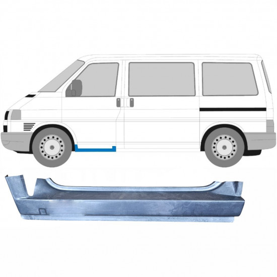 Painel de reparação da soleira da porta dianteira para VW Transporter T4 1990-2003 / Esquerdo 7145