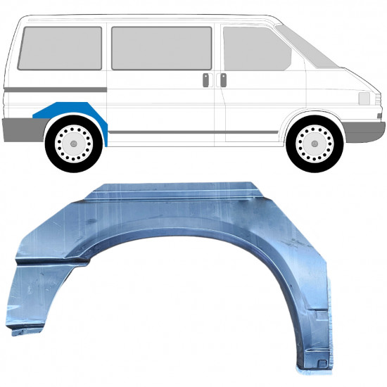 Painel de reparação do guarda-lamas traseiro para VW Transporter T4 1990-2003 / SWB / Direito 5350
