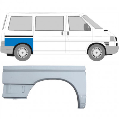 Painel de reparação do guarda-lamas traseiro para VW Transporter T4 1990-2003 / SWB / Direito 5374