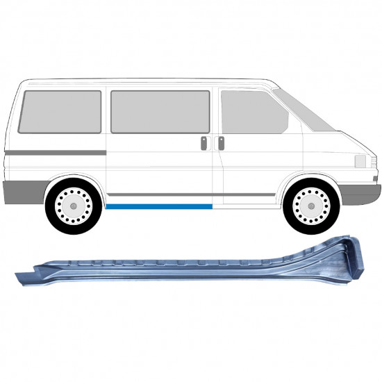 Painel de reparação interna da soleira da porta deslizante para VW Transporter T4 1990-2003 / LWB / Direito 5363