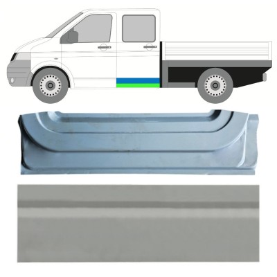 Painel de reparação interna e externa das portas traseiras para Volkswagen Transporter T5 2003-2015 / Esquerdo / Conjunto 16877