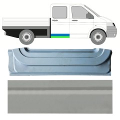 Painel de reparação interna e externa das portas traseiras para Volkswagen Transporter T5 2003-2015 / Direito / Conjunto 16876