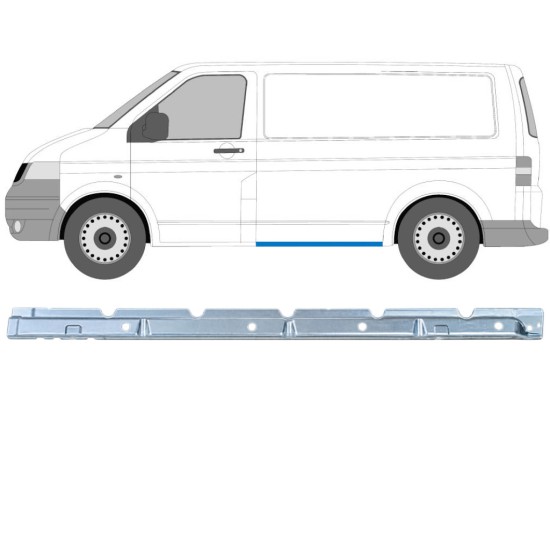 Painel de reparação interna da soleira para Volkswagen Transporter T5 2003-2015 / Esquerdo 16971