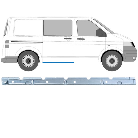 Painel de reparação interna da soleira para Volkswagen Transporter T5 2003-2015 / Direito 16970
