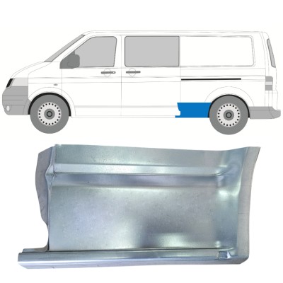 Painel de reparação do guarda-lamas traseiro para Volkswagen Transporter T5 2003-2015 / Esquerdo 16667
