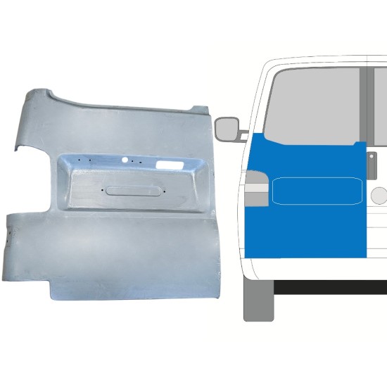 Painel de reparação das portas traseiras para Volkswagen Transporter T5 2003-2015 / Esquerdo 15058