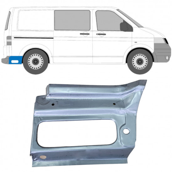 Painel de reparação do guarda-lamas traseiro para Volkswagen Transporter T5 2003-2009 / Direito 12024