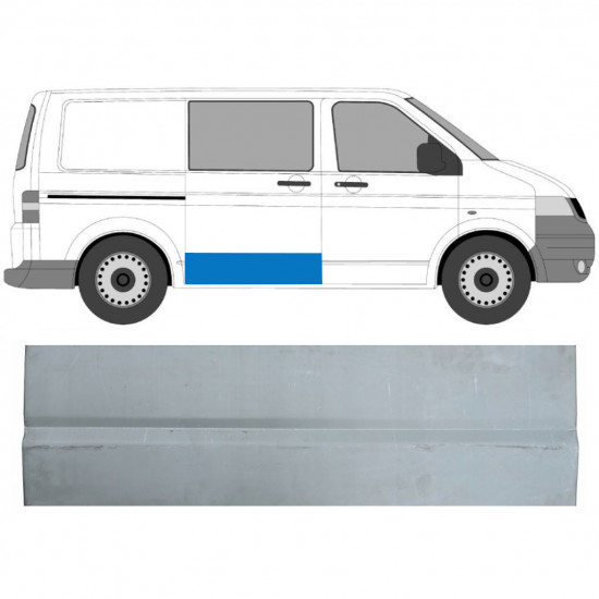 Painel de reparação externa das portas deslizantes para VW Transporter T5 2003-2015 / Direito 7144